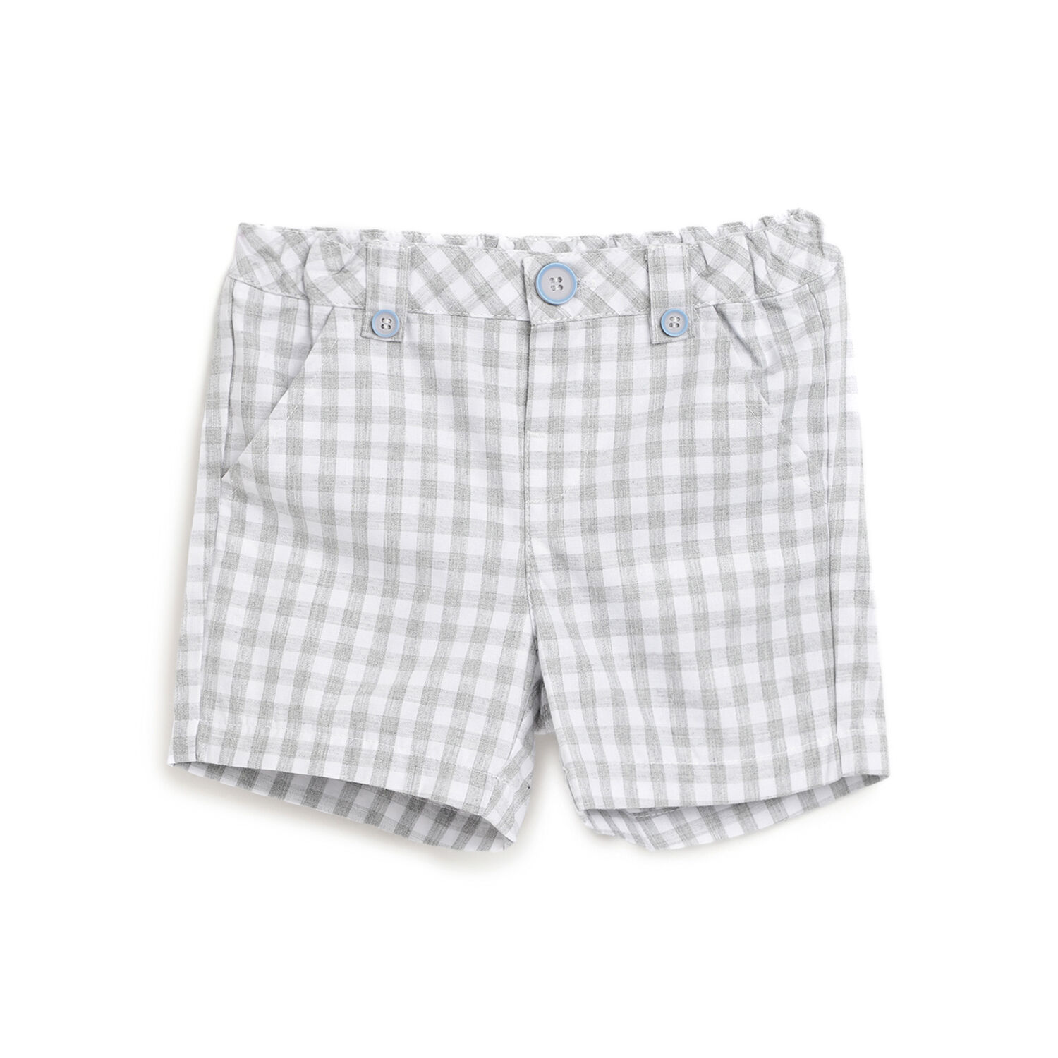 Buy Boys Medium Grey Checkered Short Trousers Online Chicco India